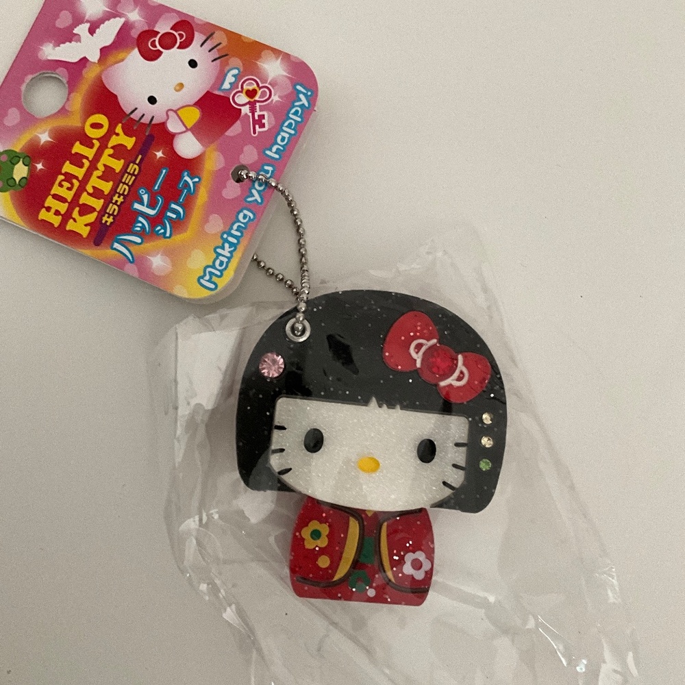 NWT Hello kitty Kimono Cell phone charm key chain Sanrio Rare